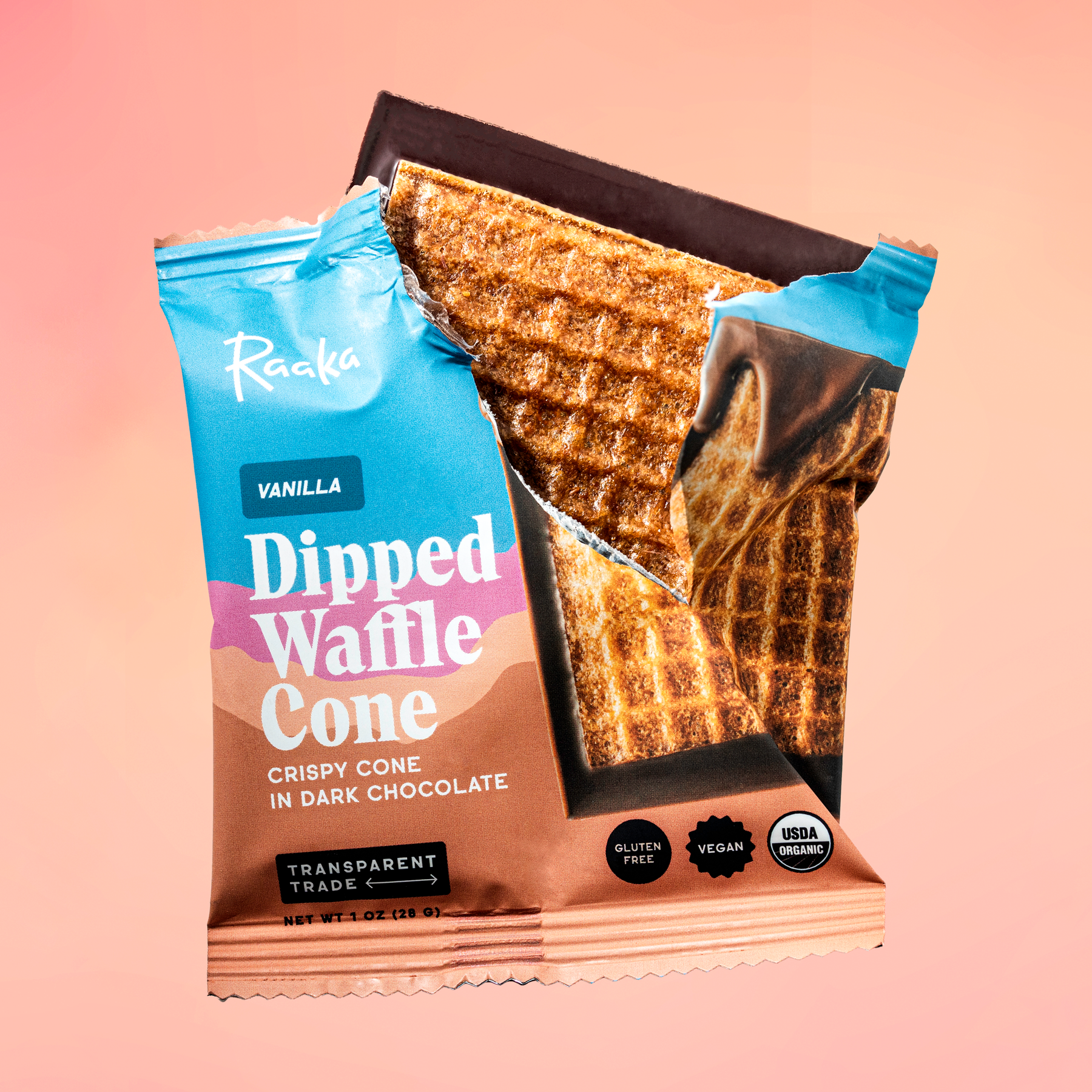 Vanilla Dipped Waffle Cone - Amber Workshop Cone Assortment
