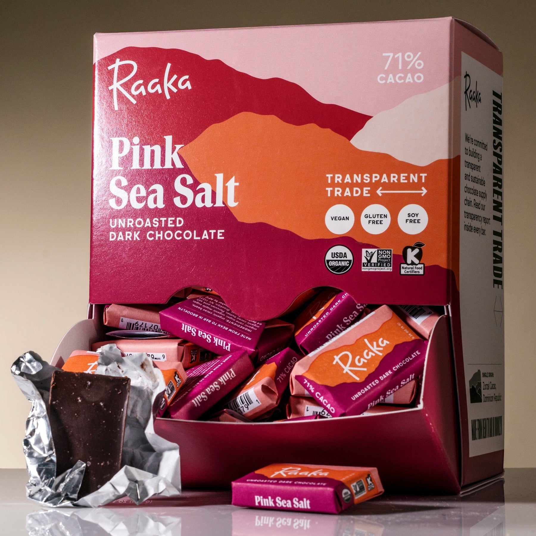 Pink Sea Salt Minis Box of 100 - Dapper Parlor Minis Assortment